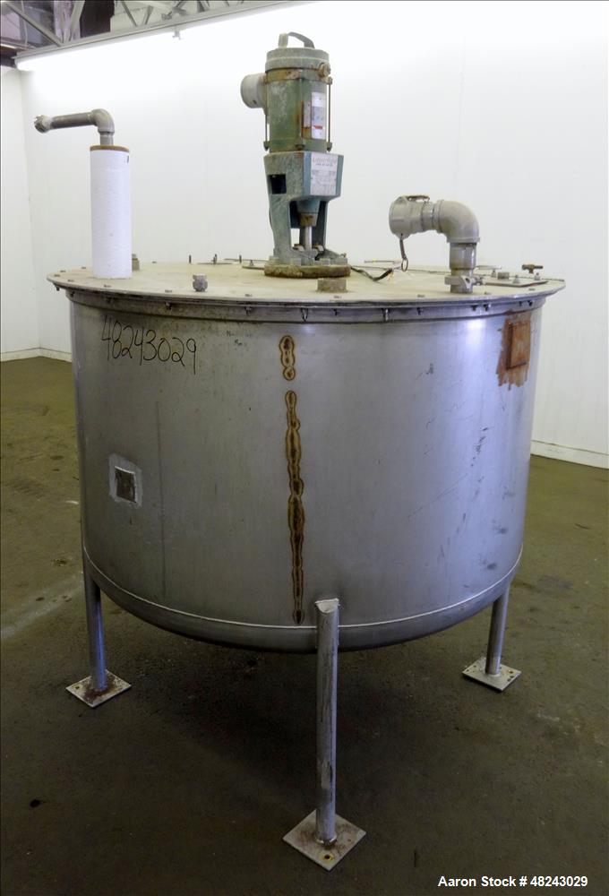 Used Tri-Canada Mix Tank, 300 Gallon, Model Paint Tank, 304 Stainless Steel, Ve