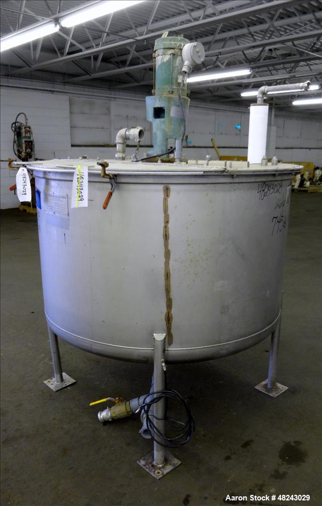 Used Tri-Canada Mix Tank, 300 Gallon, Model Paint Tank, 304 Stainless Steel, Ve