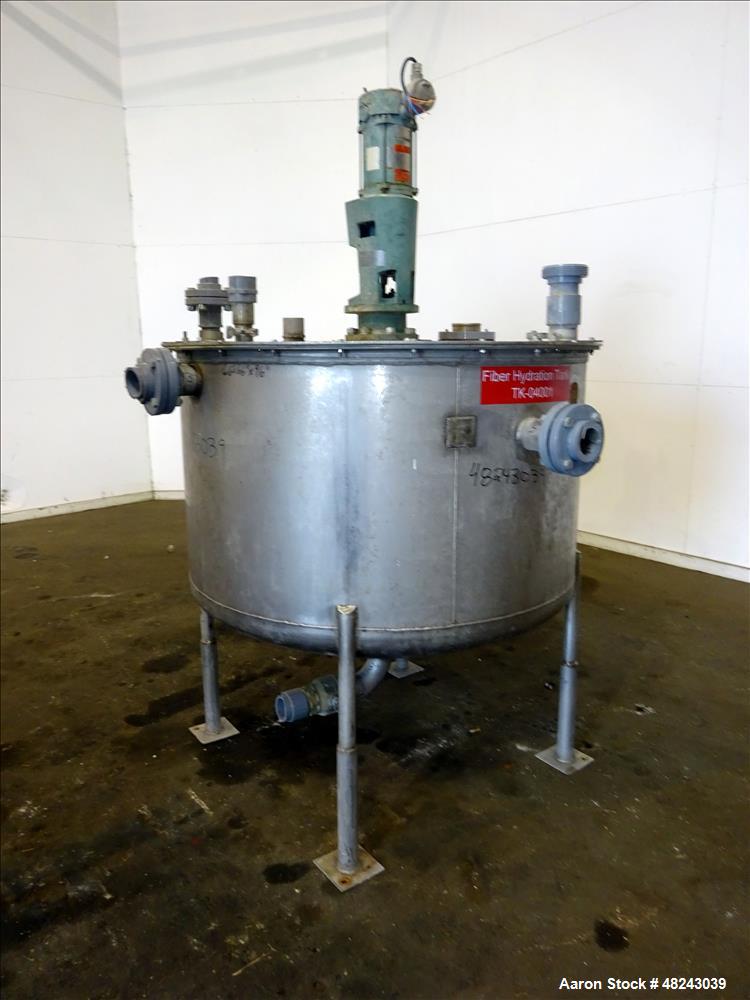 Used Tri-Canada Mix Tank, 300 Gallon, Model Paint Tank, 304 Stainless Steel, Ve