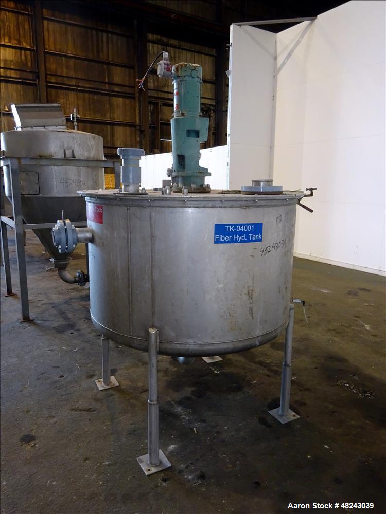 Used Tri-Canada Mix Tank, 300 Gallon, Model Paint Tank, 304 Stainless Steel, Ve