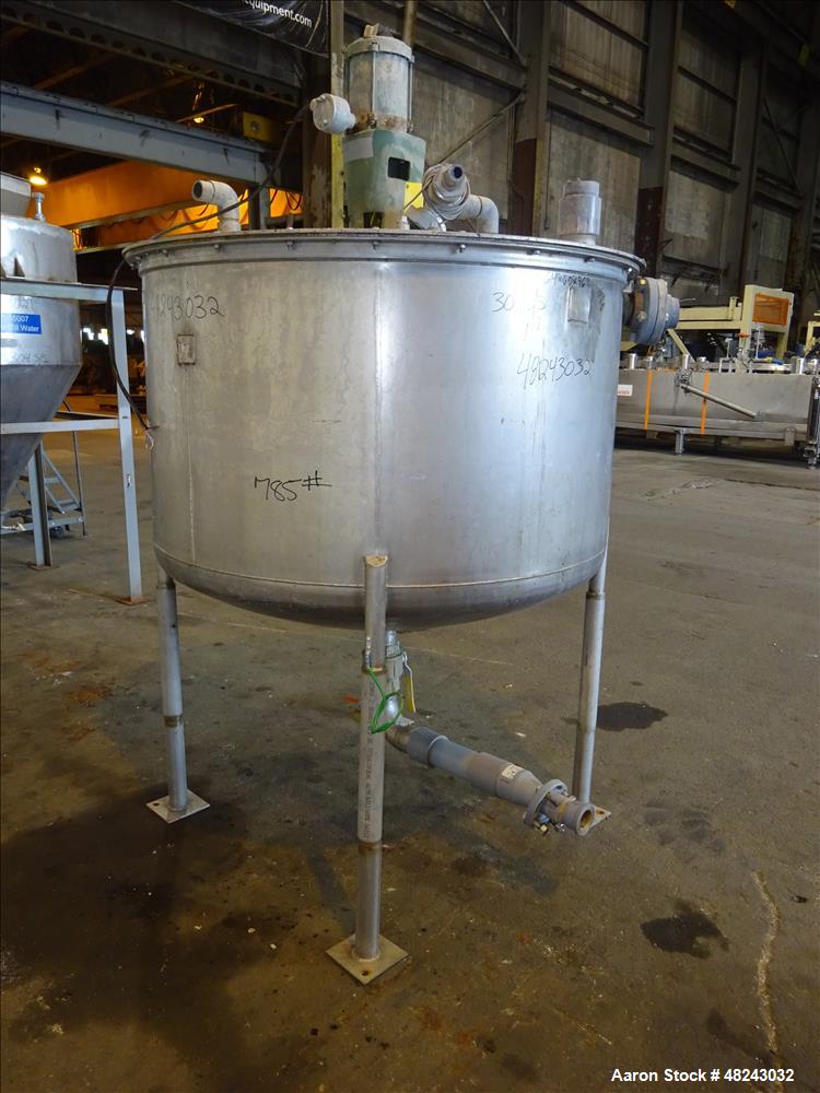 Used Tri-Canada Mix Tank, 300 Gallon, Model Paint Tank, 304 Stainless Steel, Ve