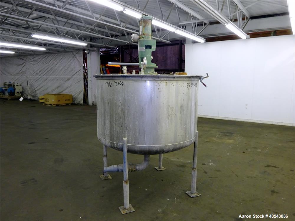Used Tri-Canada Mix Tank, 300 Gallon, Model Paint Tank, 304 Stainless Steel, Ve