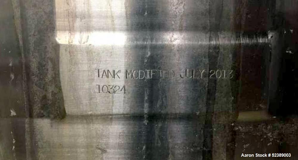 Stainless Steel 300 Gallon Agitated Tank