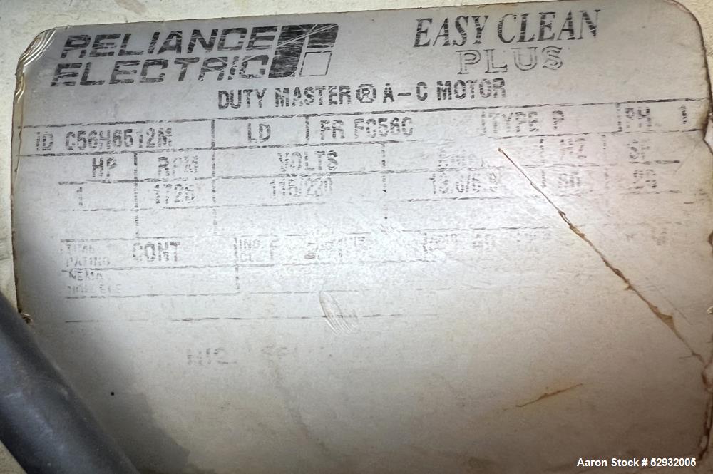 Used Stainless Steel Approximate 350 Gallon Mix Tank, Vertical. Approximate 46" diameter x 46" straight side. Flat top with covers, dished bottom. Dimple 2/3 sidewall jacket. Top entering high shear ...