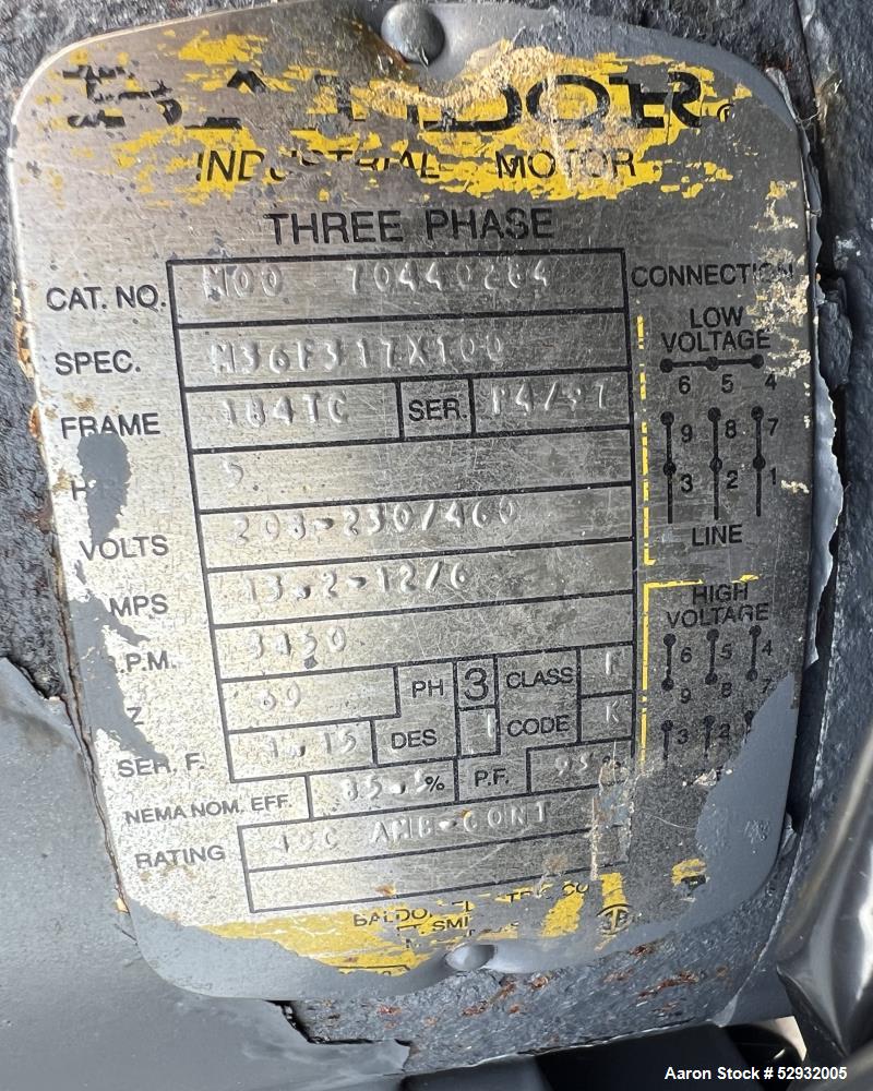 Used Stainless Steel Approximate 350 Gallon Mix Tank, Vertical. Approximate 46" diameter x 46" straight side. Flat top with covers, dished bottom. Dimple 2/3 sidewall jacket. Top entering high shear ...