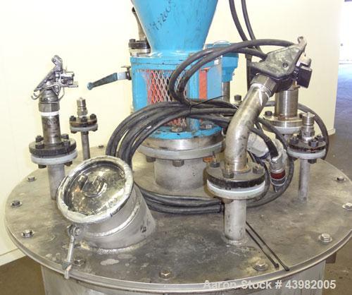 Used Val-Fab Tank, 150 Gallon, 316L Stainless Steel, Vertical. 36” Diameter x 31” straight side, flat bolt on top, dished bottom. Top entering Cheminner agitator with mechanical seal. Approximate 1” ...