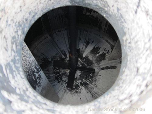 Used Val-Fab Tank, 150 Gallon, 316L Stainless Steel, Vertical. 36" Diameter x 31" straight side, flat bolt on top, dished bottom. Top entering Cheminner agitator with mechanical seal. Approximate 1" ...