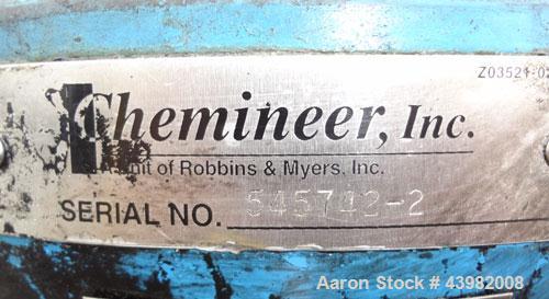 Used Val-Fab Tank, 150 Gallon, 316L Stainless Steel, Vertical. 36” Diameter x 31” straight side, flat bolt on top, dished bottom. Top entering Cheminner agitator with mechanical seal. Approximate 1” ...