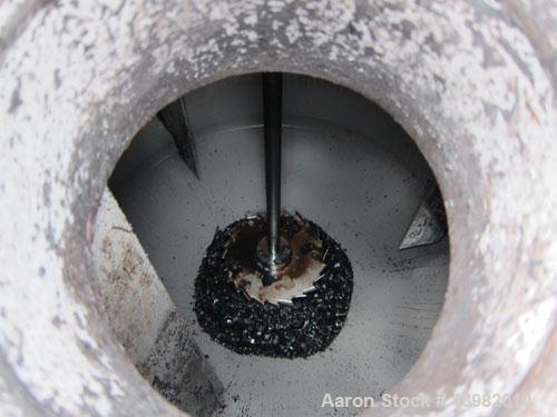 Used Val-Fab Tank, 150 Gallon, 316L Stainless Steel, Vertical. 36" Diameter x 31" straight side, flat bolt on top, dished bottom. Top entering Cheminner agitator with mechanical seal. Approximate 1" ...