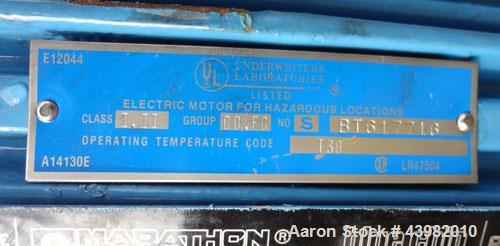 Used Val-Fab Tank, 150 Gallon, 316L Stainless Steel, Vertical. 36" Diameter x 31" straight side, flat bolt on top, dished bottom. Top entering Cheminner agitator with mechanical seal. Approximate 1" ...