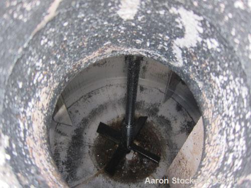 Used Val-Fab Tank, 150 Gallon, 316L Stainless Steel, Vertical. 36" Diameter x 31" straight side, flat bolt on top, dished bottom. Top entering Cheminner agitator with mechanical seal. Approximate 1" ...