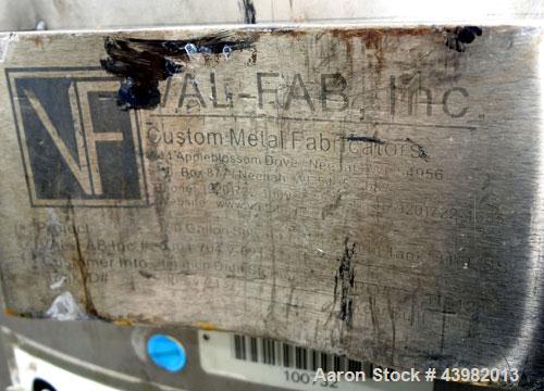 Used 150 Gallon Stainless Steel Val-Fab Tank