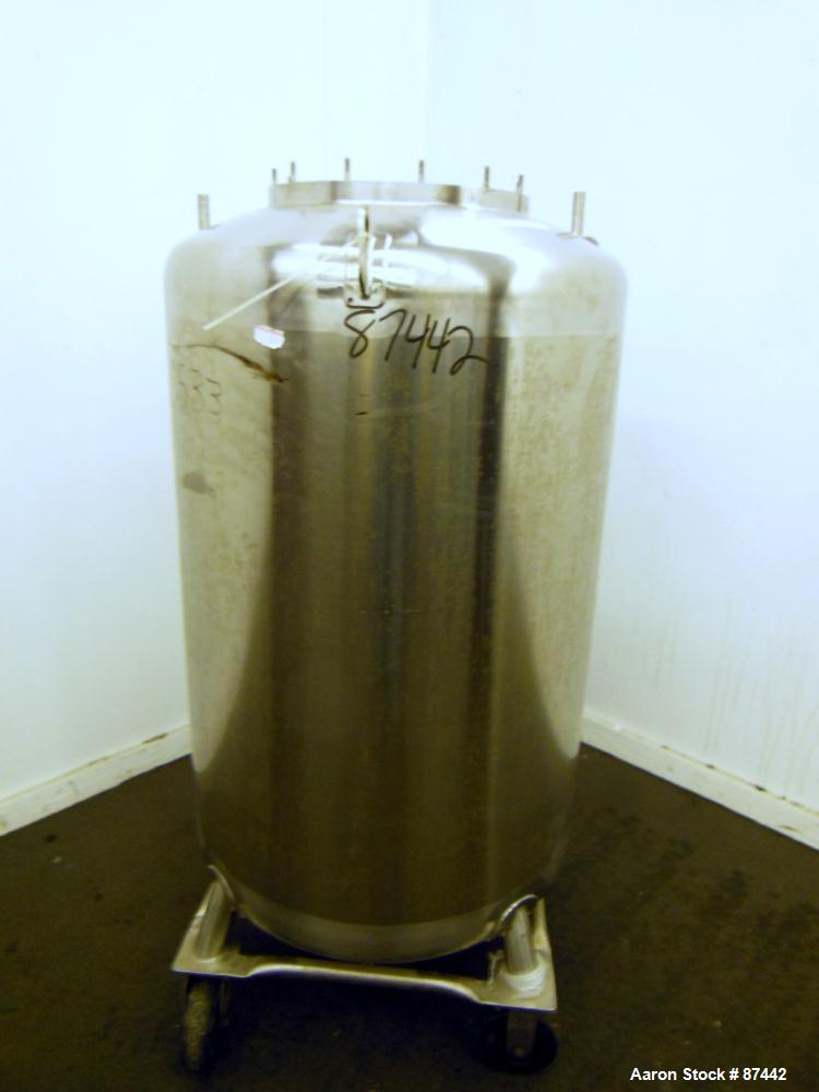 Used- 400 Liter Stainless Steel Walker Stainless Pressure Tank