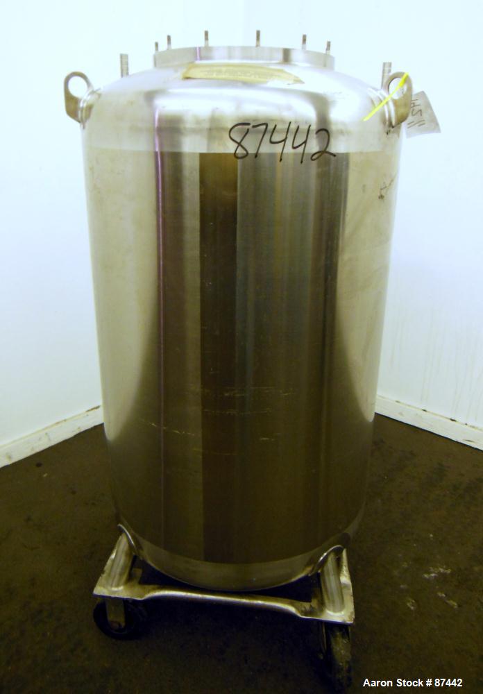 Used- 400 Liter Stainless Steel Walker Stainless Pressure Tank