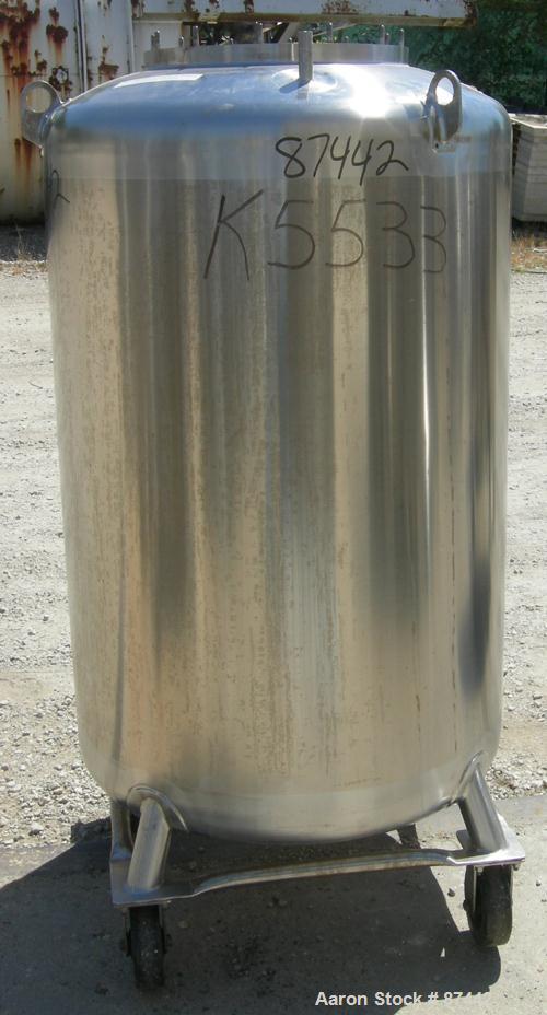 Used- 400 Liter Stainless Steel Walker Stainless Pressure Tank