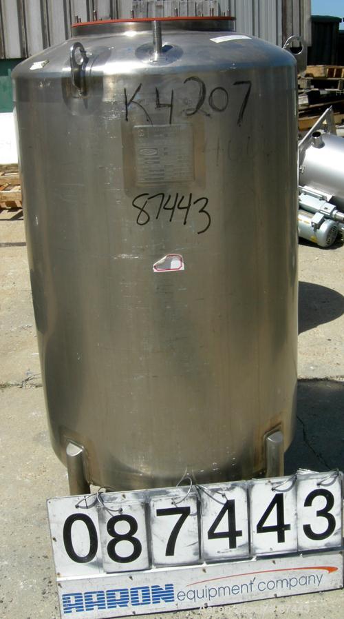 Used 400 Liter Stainless Steel Walker Stainless Pressure Tank