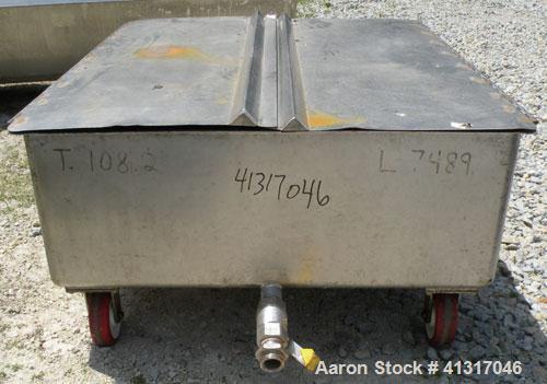 Used 120 Gallon Stainless Steel Walker Stainless Tank, Model SP-7144, 322