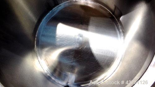 Used Water Cooling Corporation Tank, 60 Gallons, 304 Stainless Steel, Vertical. Approximately 30-1/2" diameter x 21" straight side.Flat top with a bolt-on hinged cover, 6" sloped bottom.2" Tri-clamp ...