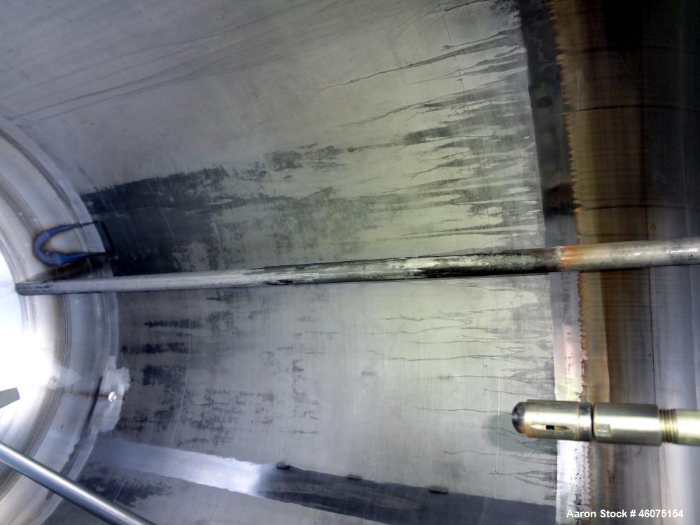 Used Watson Metal Masters Pressure Tank, 250 Gallon, 316L Stainless Steel, Vertical. 39.25" Diameter x 42" straight side, dished top & bottom. Internal rated 80 psi at -20 to 300 degrees F. Off cente...