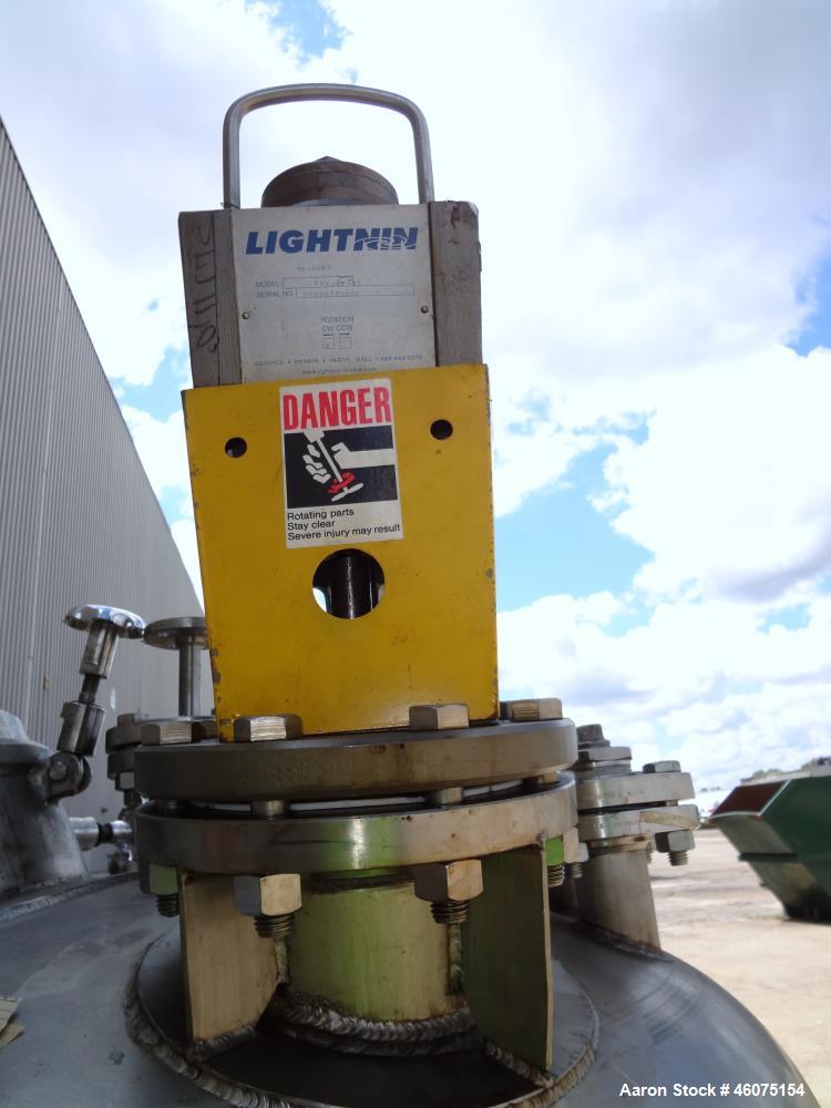 Used Watson Metal Masters Pressure Tank, 250 Gallon, 316L Stainless Steel, Vertical. 39.25" Diameter x 42" straight side, dished top & bottom. Internal rated 80 psi at -20 to 300 degrees F. Off cente...
