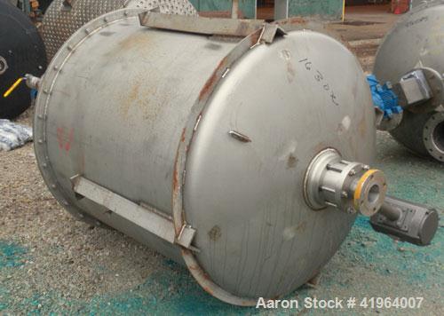 Used Whiting Metals Tank, 400 Gallon, 316 stainless steel, vertical. 48" diameter x 48" straight side, dished top and bottom, vessel rated to 150 deg F. Top entering Philadelphia agitator, model PMV-...
