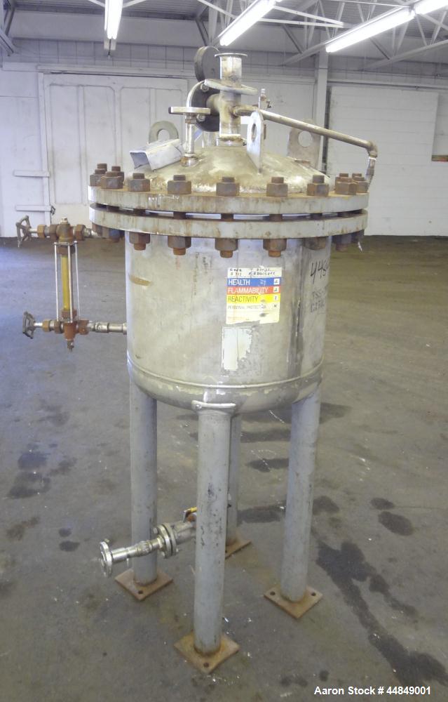 Used 40 Gallon Stainless Steel Whiting Metals Pressure Tank