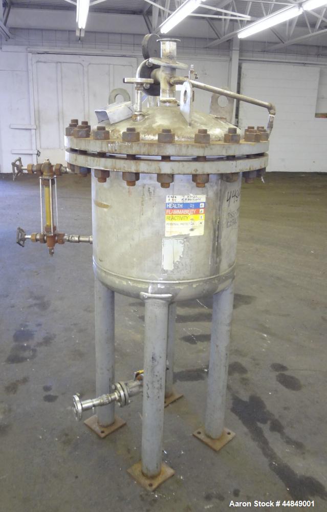 Used- 40 Gallon Stainless Steel Whiting Metals Pressure Tank