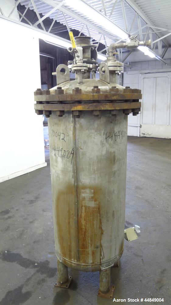 Used 100 Gallon Stainless Steel Whiting Metals Pressure Tank