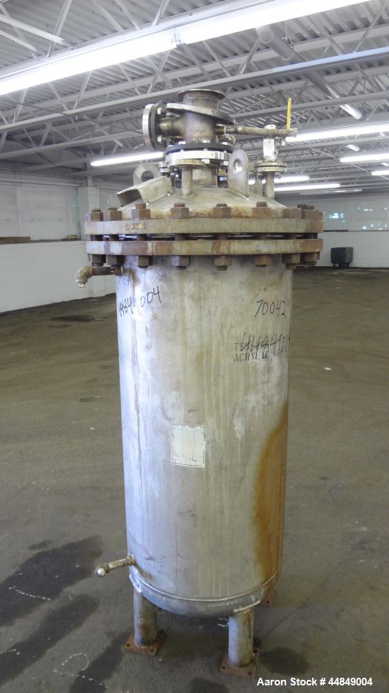 Used 100 Gallon Stainless Steel Whiting Metals Pressure Tank