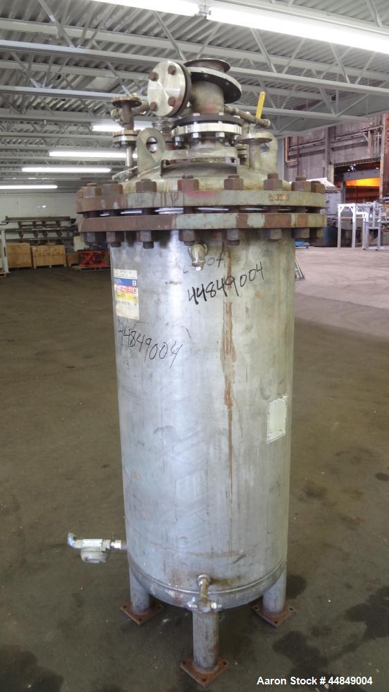 Used 100 Gallon Stainless Steel Whiting Metals Pressure Tank