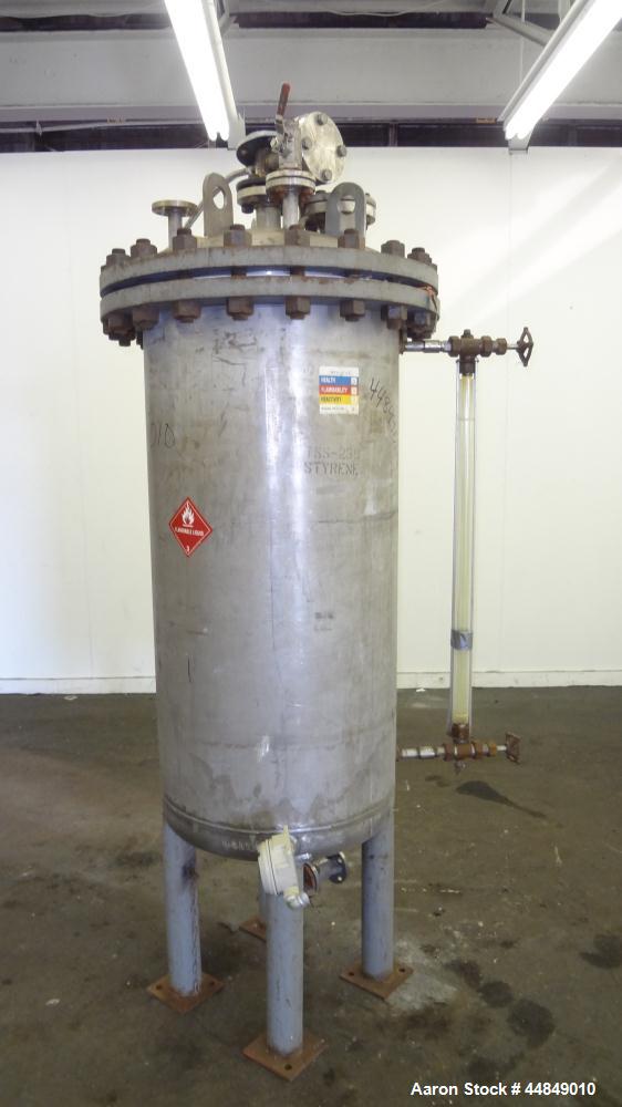 Used 100 Gallon Stainless Steel Whiting Metals Pressure Tank
