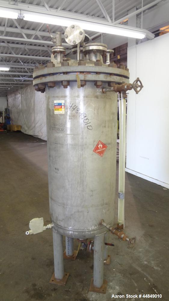 Used 100 Gallon Stainless Steel Whiting Metals Pressure Tank