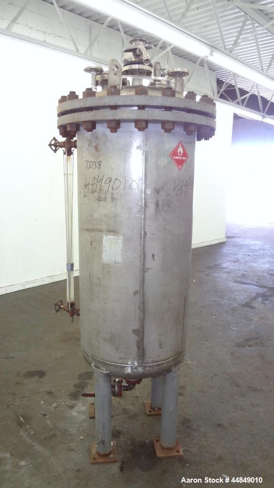 Used 100 Gallon Stainless Steel Whiting Metals Pressure Tank