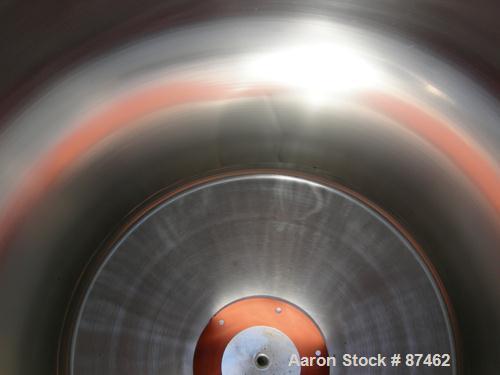 Used Will Flow Pressure Tank, 60 Gallon, 304 Stainless Steel, Vertical. 24" Diameter x 27" straight side, dish top and bottom. Internal rated 25 psi at 100 deg F. Openings: top (2) 5/8" NPT, 6"; 5/8"...