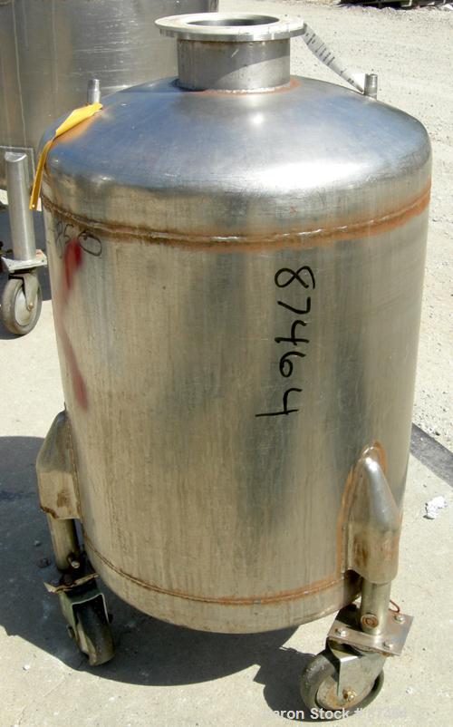 Used- 60 Gallon Stainless Steel Will Flow Pressure Tank