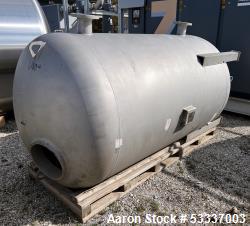 Tank, Stainless steel,  Approximately 500 Gallon. Used for Deep Ion IX Condesate Polisher.