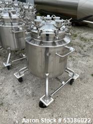 Stainless steel Vessel, Approximately 120 Liter/  30 Gallon.  With Agitation.  Used as Freeze/ Thaw ...