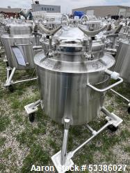 Stainless steel Vessel, Approximately 120 Liter/  30 Gallon.  With Agitation.  Used as Freeze/ Thaw ...