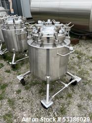 Stainless steel Vessel, Approximately 120 Liter/  30 Gallon.  With Agitation.  Used as Freeze/ Thaw ...