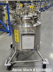  Stainless Steel 120 Liter / 31.7 Gallon Jacketed Tank, Stainless Steel, Vertical. Approximate 20" d...