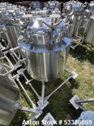  Stainless Steel 120 Liter / 31.7 Gallon Jacketed Tank, Stainless Steel, Vertical. Approximate 20" d...