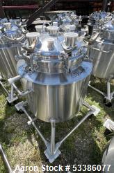 Stainless steel Vessel, Approximately 120 Liter/  30 Gallon.  With Agitation.  Used as Freeze/ Thaw ...