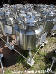 Used- Stainless Steel 120 Liter / 31.7 Gallon Jacketed Tank, Stainless Steel, Vertical. Approximate 20" diameter x 24" strai...