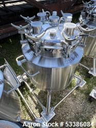 Stainless steel Vessel, Approximately 120 Liter/  30 Gallon.  With Agitation.  Used as Freeze/ Thaw ...