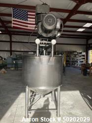 Used- 300 Gallon APV Double Motion Scrape Surface Cone Bottom Tank