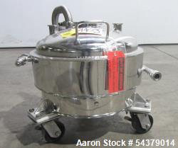 Buy Used 316L Stainless Steel Product Can – 8.7 Gallon Jacketed Tank on Casters