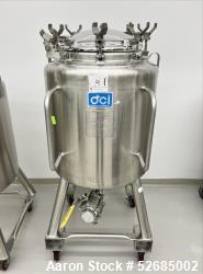 Used- DCI Inc. 300 Liter / 80 Gallon Pressure Tank, 316L Stainless Steel, Vertical. Approximate 29.75" diameter x 26" straig...