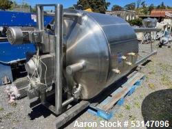 Used 300 Gallon Feldmeier, 316L Stainless Steel, Vertical EPC Processor Tank. Includes 3-zone jacketed & insulated vessel wi...