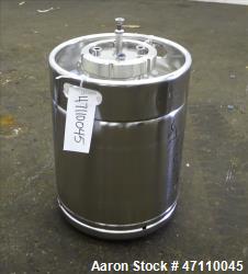 Used- Bolz Rutten Sterile Storage Systems Pressure Tank, 13.2 Gallon