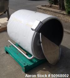 Used- Stainless Steel Tank, Approximately 115 Gallon, Vertical
